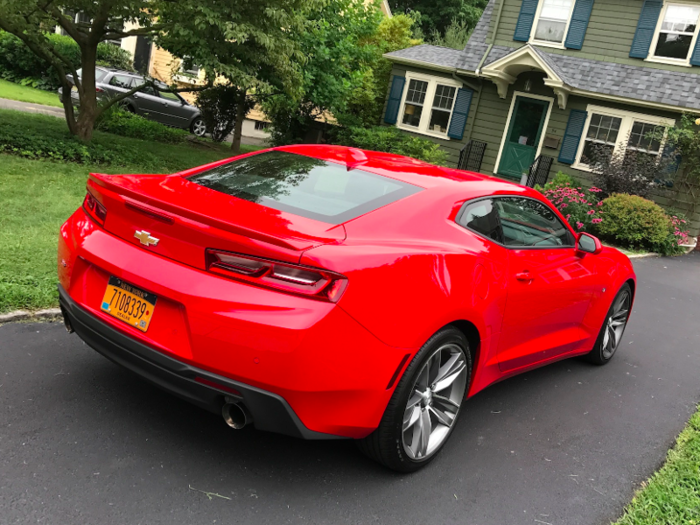 The fastback design is very Camaro. The overall design has actually been finessed for the 2019 year — and we