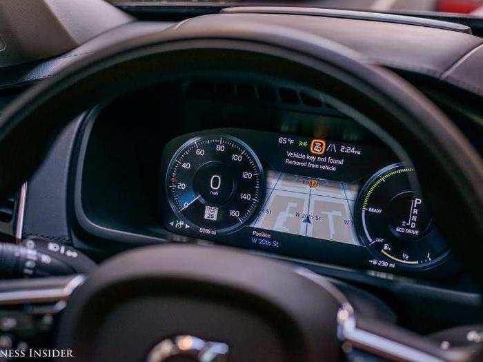 Immediately in front of the driver is a 12.3-inch configurable digital instrument cluster.