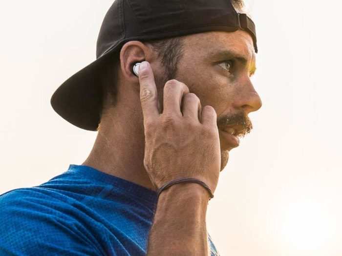 2. Speaking of working out, JayBird Run earbuds are sweat-proof and water-resistant. Apple AirPods are neither of these, so exercise with them at your own risk.