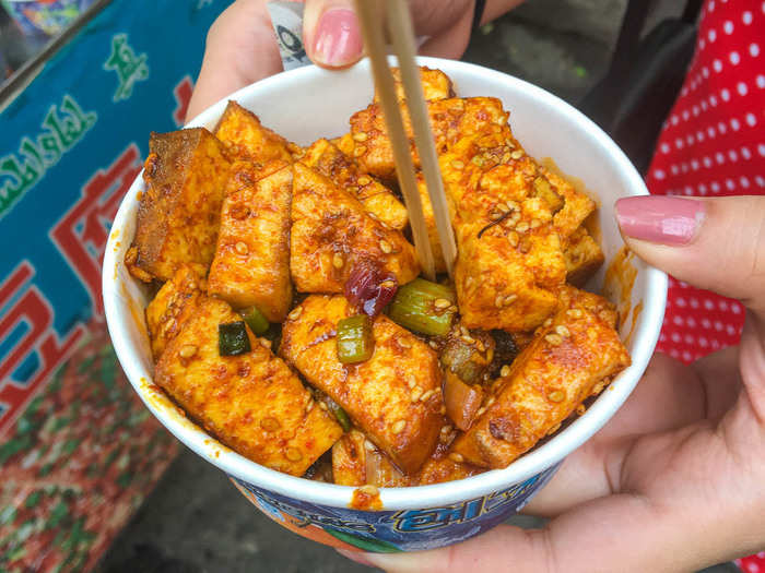 Grilled tofu with Xi