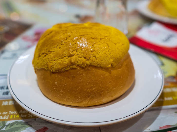 The next day, I headed to Sham Shui Po, a working class neighborhood on the Kowloon peninsula, across the water from Hong Kong Island, to try a number of local specialties. The pineapple bun is a popular breakfast item. It