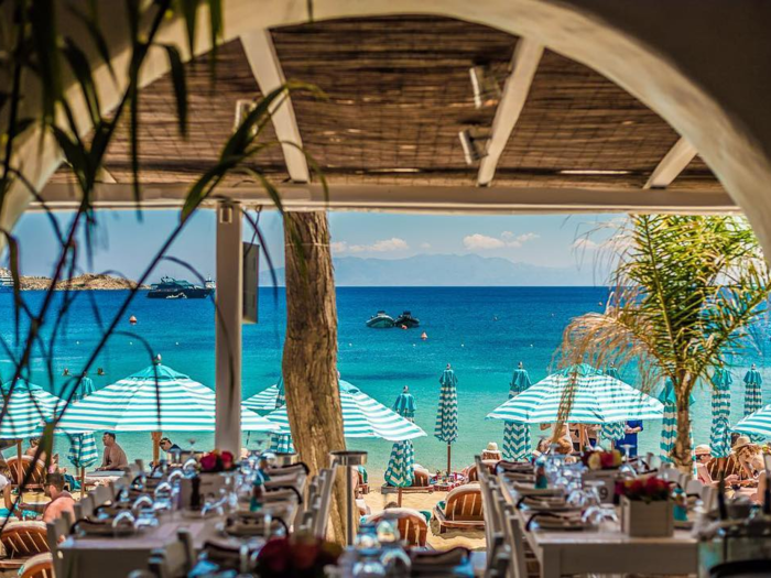 Travelers can enjoy a last lunch among fashionable locals and a hot glitterati scene at Nammos in Psarou Beach ($146,400 for six tables) to close out the end of the trip.