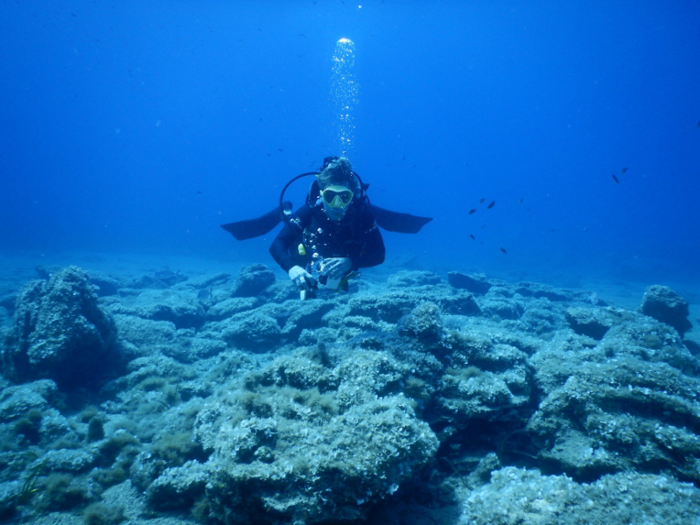 The yachts can make a pit stop at Paradise Beach for scuba diving with Mykonos Diving Center, a five-star dive resort.