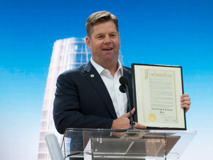 San Francisco Mayor Mark Farrell took an unpaid leave of absence from his venture capital firm the night he was sworn in as mayor.