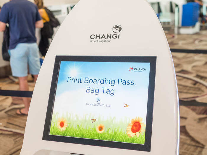There are automated kiosks to check-in and print luggage tags and boarding passes. There were so many that even before a busy flight to Seoul on a recent morning, I didn
