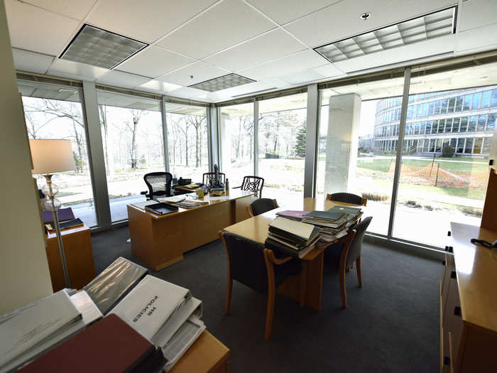 Certain pictures of offices in the campus bring to mind a nostalgic sentiment, when corner offices were still coveted and large.