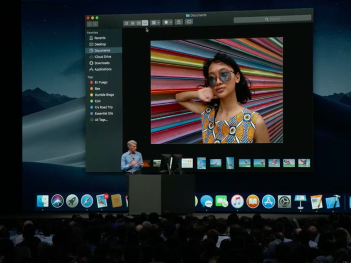 5. Finder changes, including Gallery View and more data.