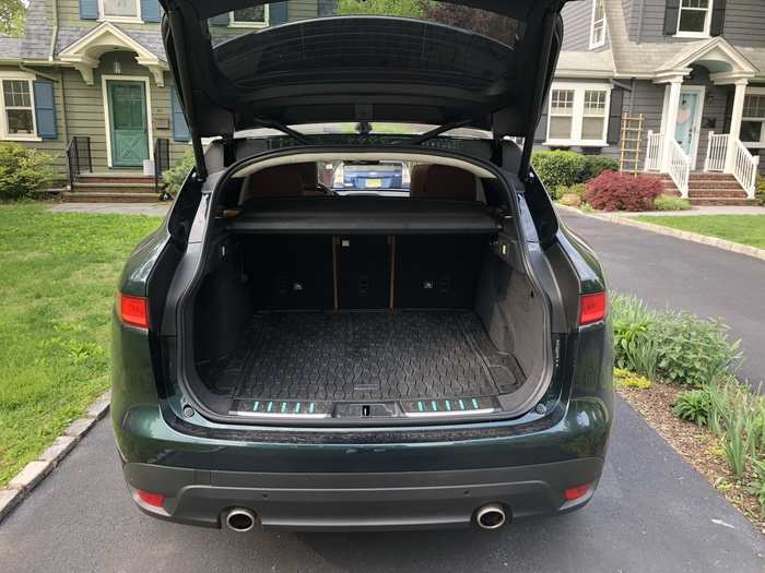 Cargo space is impressive. I had no difficulty using the F-PACE to attend to my various suburban-dad duties.