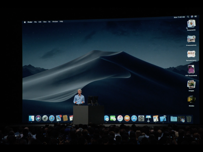 19. In the new macOS Mojave, a new feature called Stacks can easily organize all the random contents on your desktop into neat little batches of documents. If you click on a Stack, you