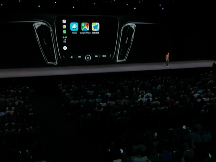 6. Apple made CarPlay, its system that lets your iPhone interface with your car