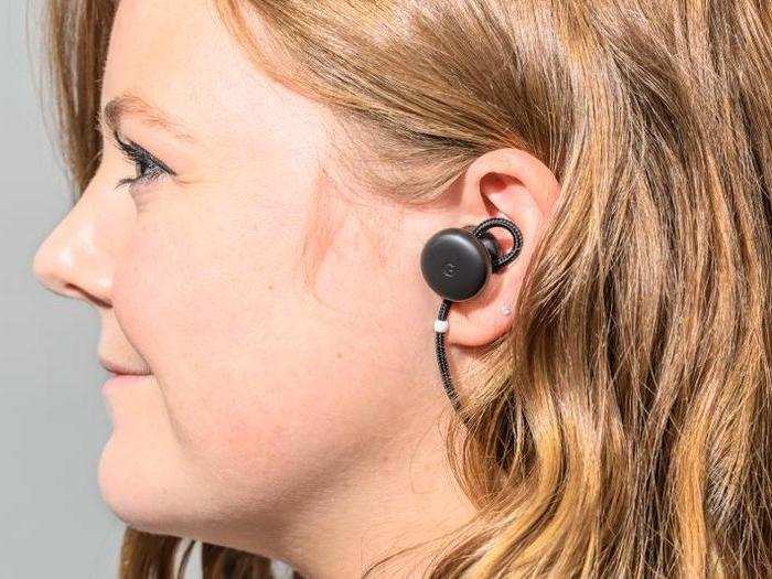 3. Living with Pixel Buds is awkward, and resting them on your neck (as intended) doesn