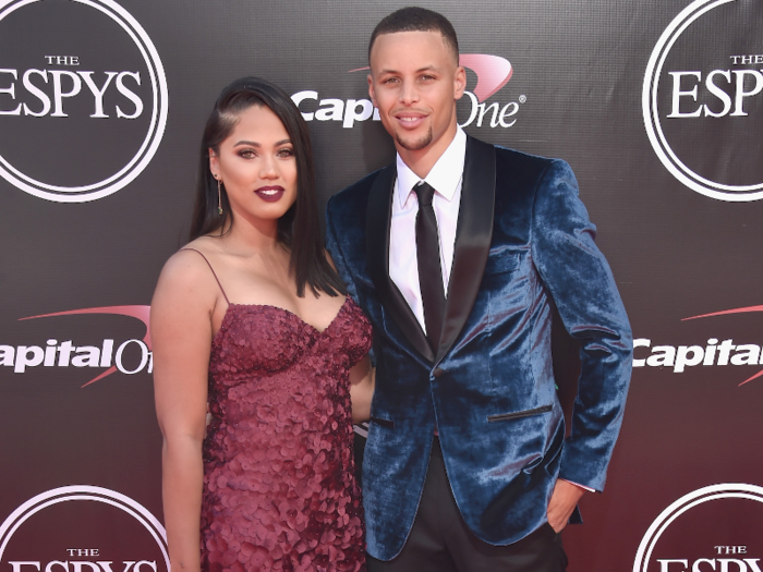 They re-connected later when Steph was in college. Ayesha was living in Los Angeles as an aspiring actress, and Steph went out to L.A. for an ESPYs ceremony — so he looked her up on Facebook.