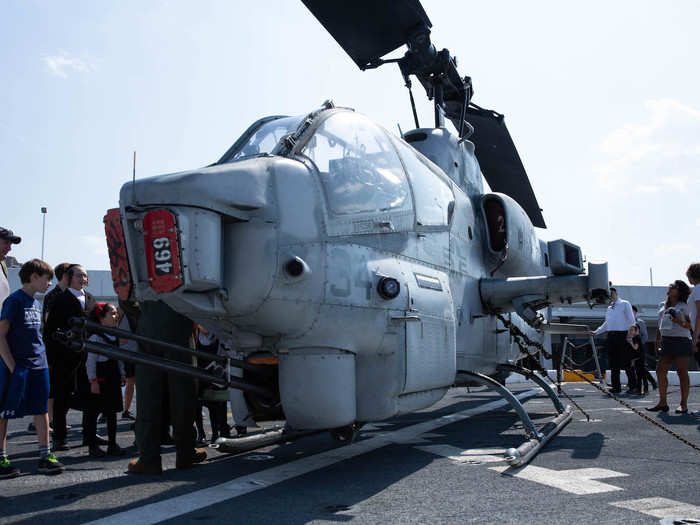 The Navy also had an AH-1 Cobra attack helicopter onboard.