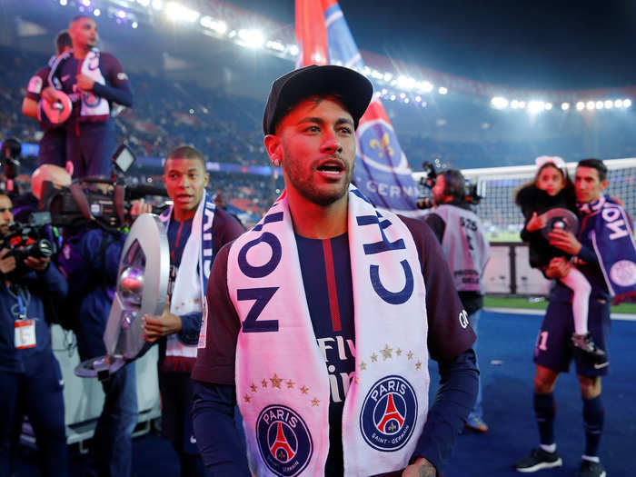 2: Neymar, Paris Saint-Germain forward — €195.7 million ($229.4 million).