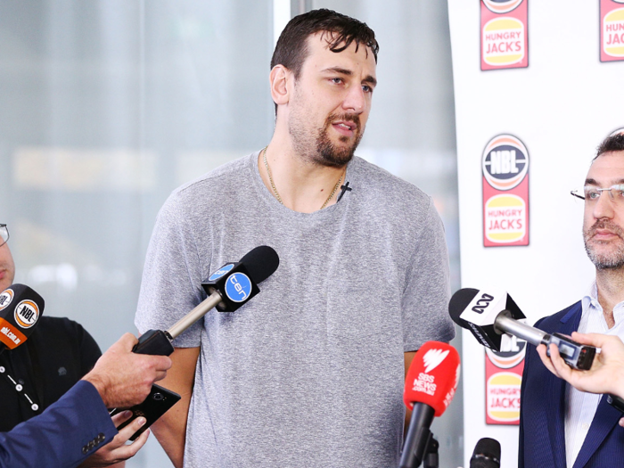 Bogut was traded to the Mavericks in 2016 to make room for Durant. He eventually made his way to the Cavs last season, but played only minute before getting injured. He spent part of the the 2017-18 season with the Lakers before moving back to his native Australia.