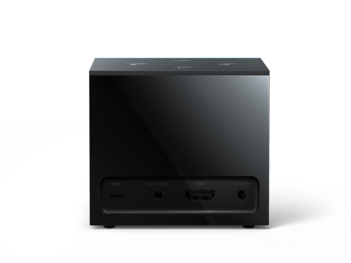 The Fire TV Cube has multiple inputs in the back, including HDMI and USB.