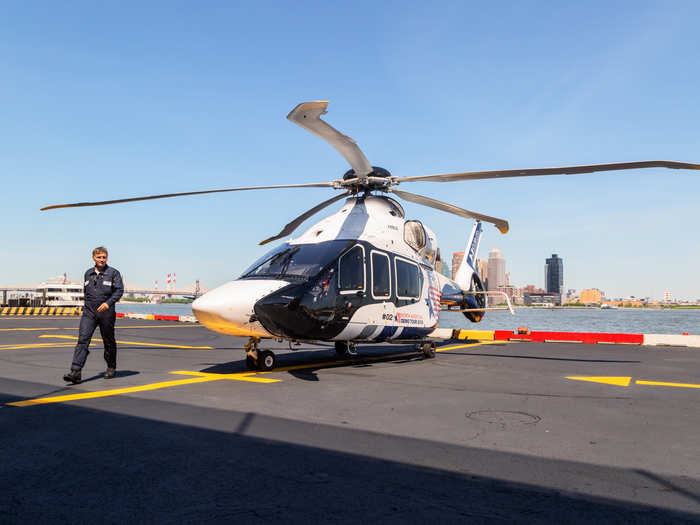 We were given a tour of the H160 by Airbus experimental test pilot Olivier Gensse. There are only three H160 prototypes in existence. According to Gensse, this is Prototype #2 and it