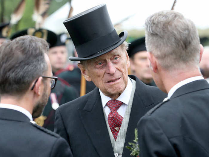 2017: After 65 years of public service, the prince retired from public life. Public appearances had become increasingly rare — but here he attends the annual garden party at the Palace of Hilarity