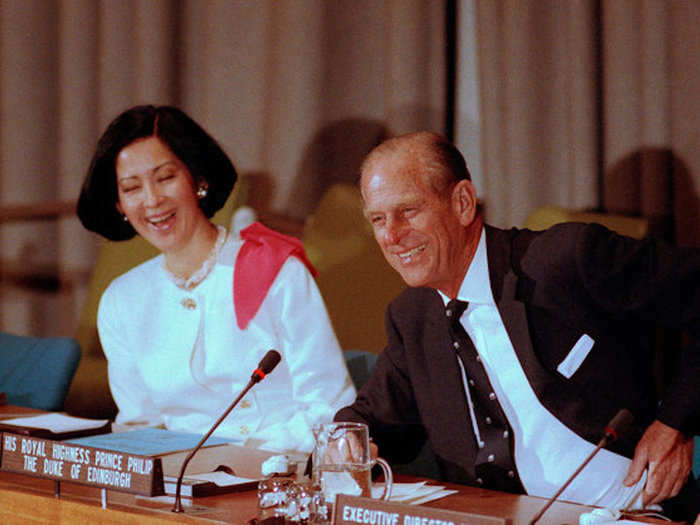 1990: The prince had the honour of delivering the Rafael M. Salas Lecture at the United Nations