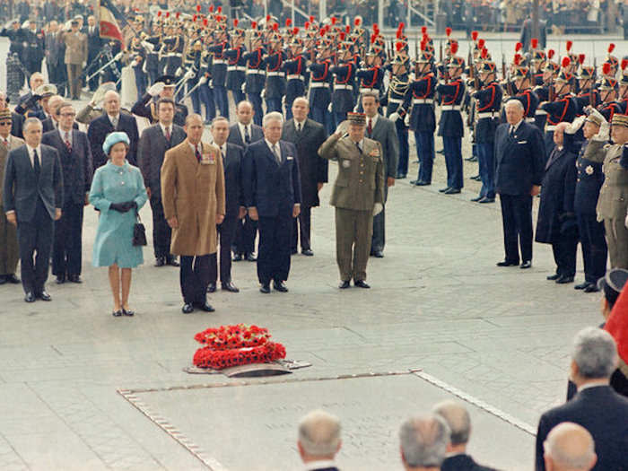 1972: In 1972, Philip and Elizabeth travelled to France and took part in remembrance services.