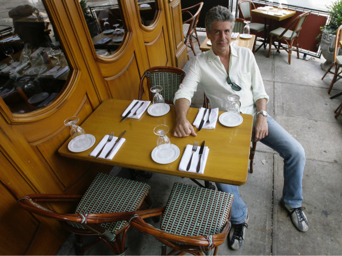 Bourdain took a chef job after graduation from the CIA, which he said later was a mistake. "Taking a low-level position at a great restaurant and putting my nose to the grindstone" would have been smarter, he told Newsweek in 2011.