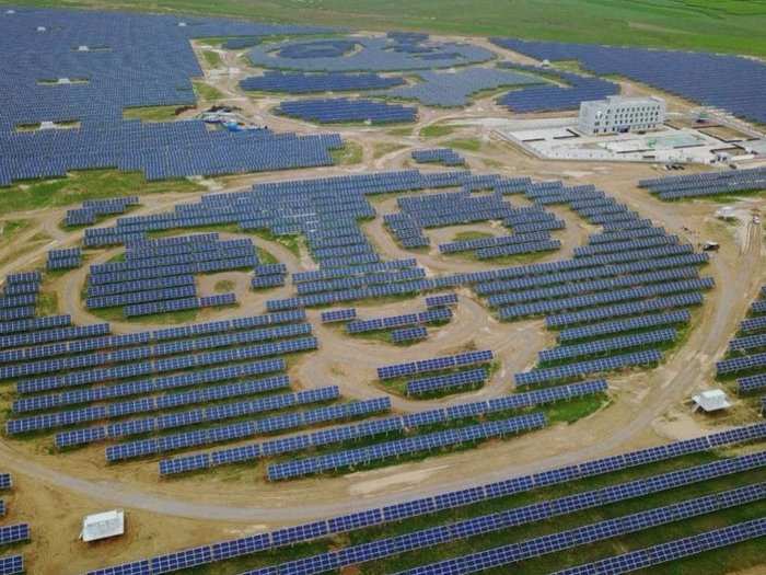 The 100-megawatt, $52 million solar farm stretches 248 acres.