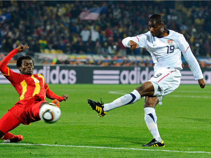 Maurice Edu was a midfielder for Rangers F.C. of the Scottish Premier League. He started and played 64 minutes in the Algeria match.