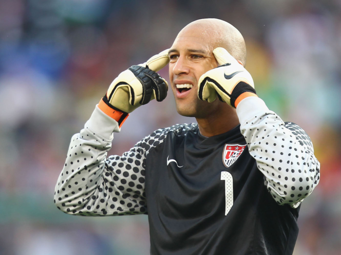 Tim Howard was a goalkeeper for Everton in the Premier League, who had taken over the starting goalkeeper spot for the United States in 2007. His pass started the sequence that led to Donovan