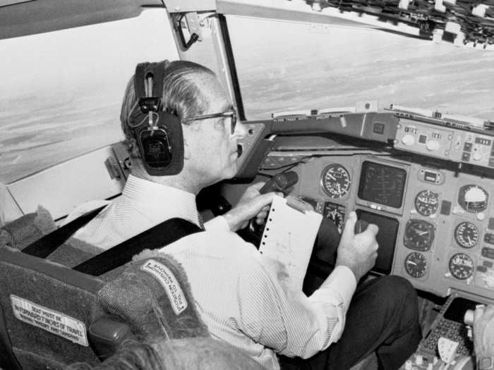 Still, he managed to maintain interests outside of his new royal duties. After qualifying as a pilot in 1953, Philip was the first member of the Royal family ever to fly out of Buckingham Palace Garden in a helicopter.