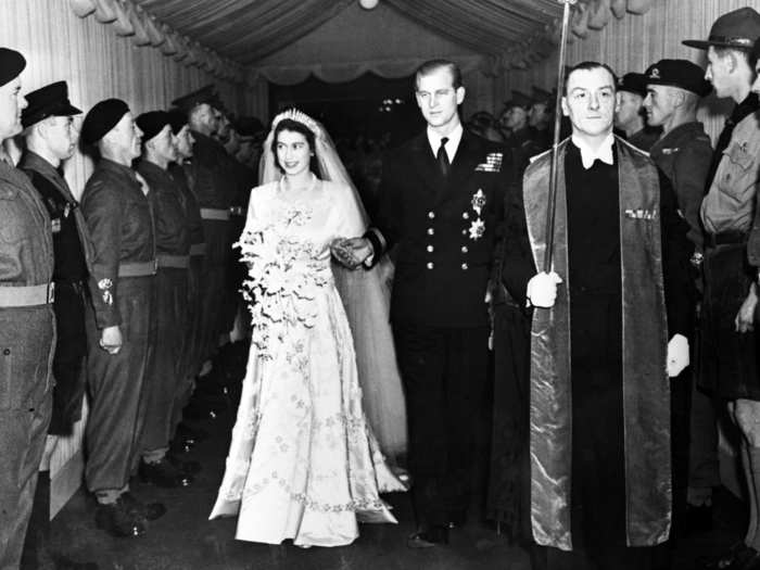 The couple were married on November 20, 1947 at Westminster Abbey. Philip gained the titles Duke of Edinburgh, Earl of Merioneth, and Baron Greenwich.