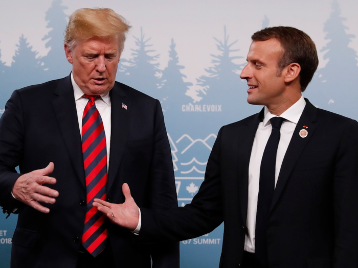 Here they are again, about to shake hands at a bilateral meeting.