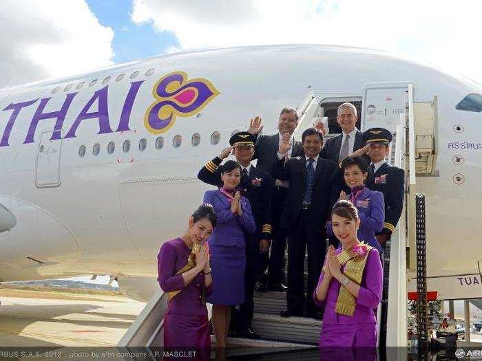 11. Thai Airways — 6.36/10. The Thai airline scored moderately low across both on-time performance (69%) and claim processing (4.18 points), but relatively high for quality of service, with an 8.