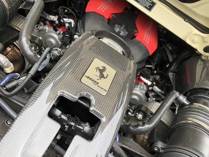 The V8 cranks out 661 horsepower, a huge increase over the 458