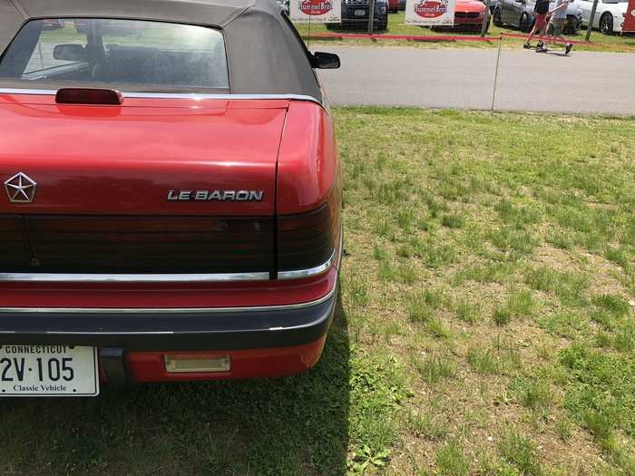 Someone even brought a Chrysler Le Baron.