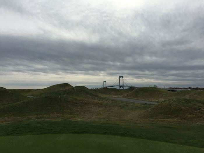 The Whitestone Bridge is viewable all over the course.