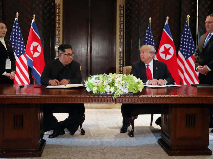 The two leaders went on to sign and issue a joint statement.