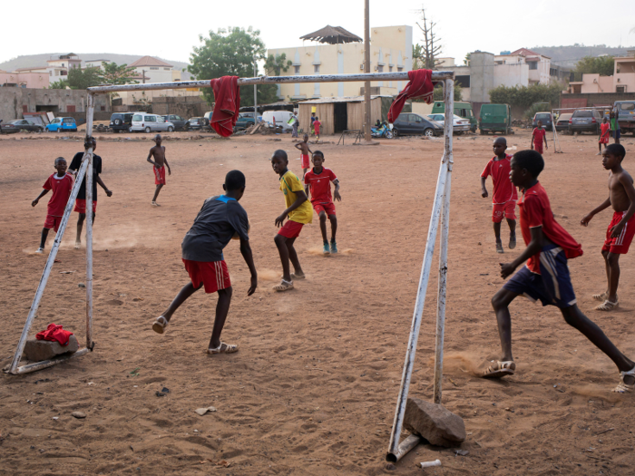 The majority of countries have never seen their national team play in a World Cup. But the sport remains the passion of fans everywhere, as these children in Bamako, Mali, can attest.