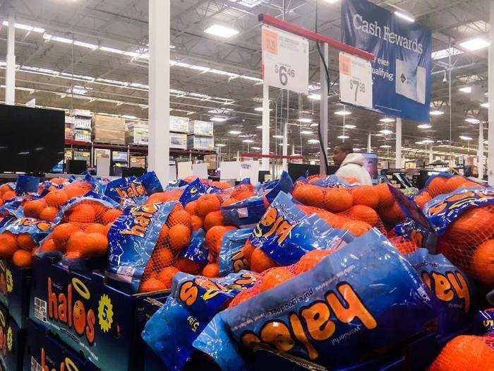 Produce was also sold in bulk at a low price point. A five-pound bag of clementines was just over $6.