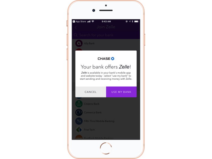 If your bank offers Zelle within its app, it will tell you when you click on the bank