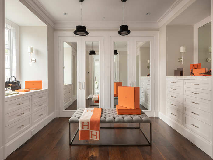 A colossal closet off the master bedroom is the stuff of dreams.