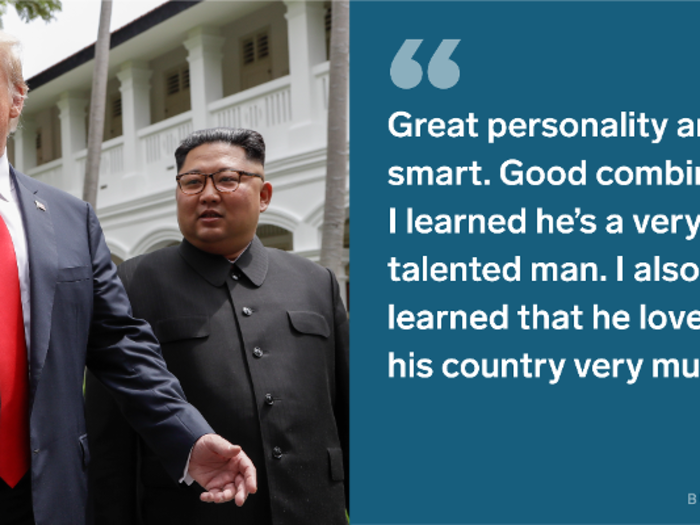 Trump gave an evaluation of Kim Jong Un