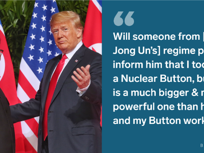 Back in January 2018, Trump doubled-down on his harsh rhetoric toward Kim Jong Un, warning the North Korean leader not to attack the United States.
