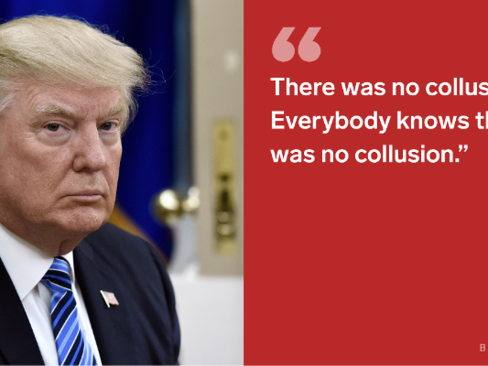 After meeting with Russian President Vladimir Putin, Trump once again reiterated his belief that his campaign did not coordinate with Russia during the 2016 election.