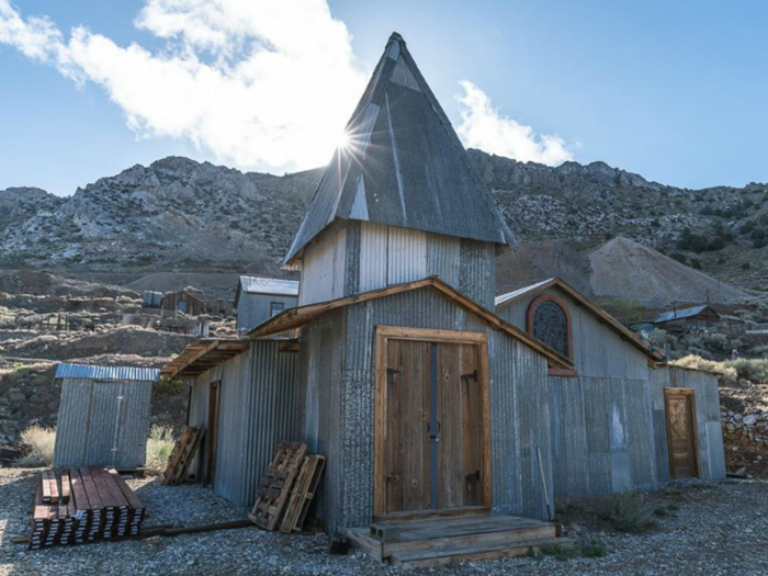 It has 22 structures on site, comprising 24,000 square feet of buildings including a historic hotel, bunkhouse, saloon, chapel, museum, and the Belshaw bunkhouse. Many of the buildings are being restored.