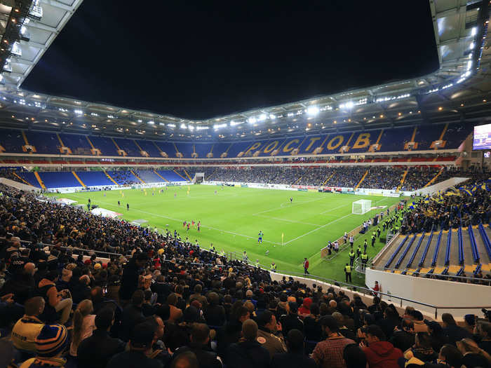 The Rostov Arena in Rostov-on-Don