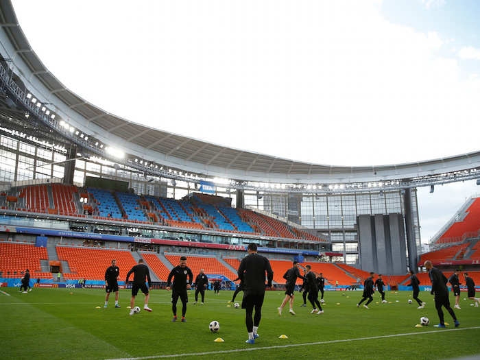 The Ekaterinburg Arena in Yekaterinburg