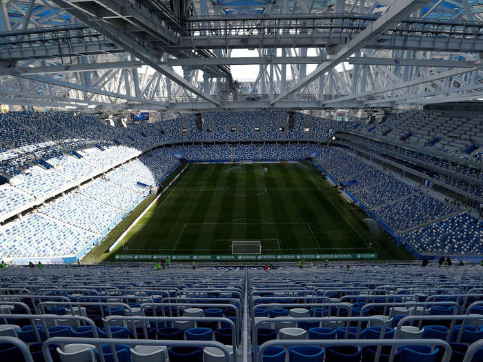 The Nizhny Novgorod Stadium in Nizhny Novgorod