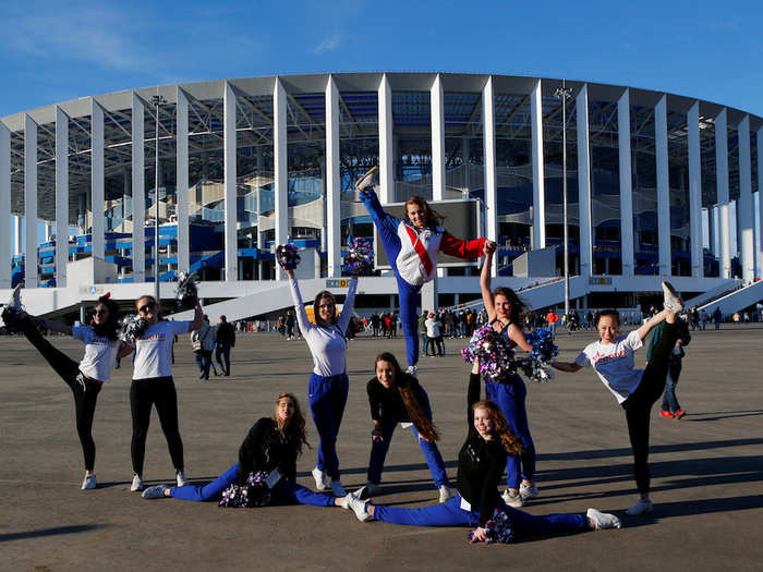 The Nizhny Novgorod Stadium in Nizhny Novgorod