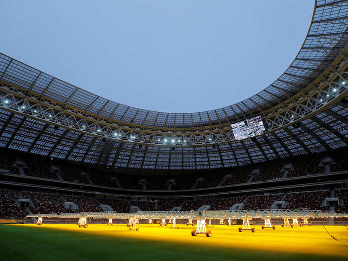 The Luzhniki stadium in Moscow