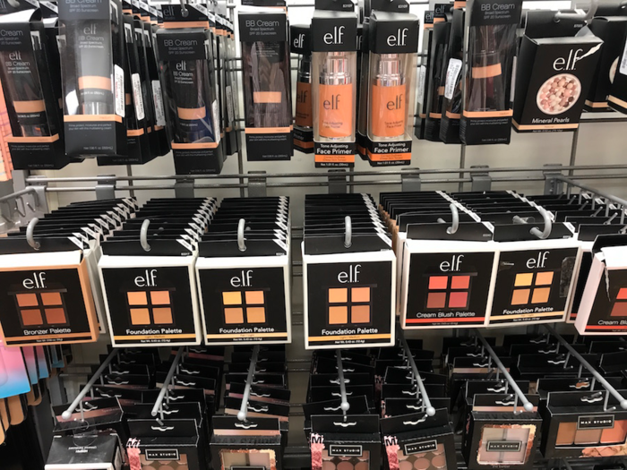 The beauty section at TJ Maxx had a better mix of well-known brands.